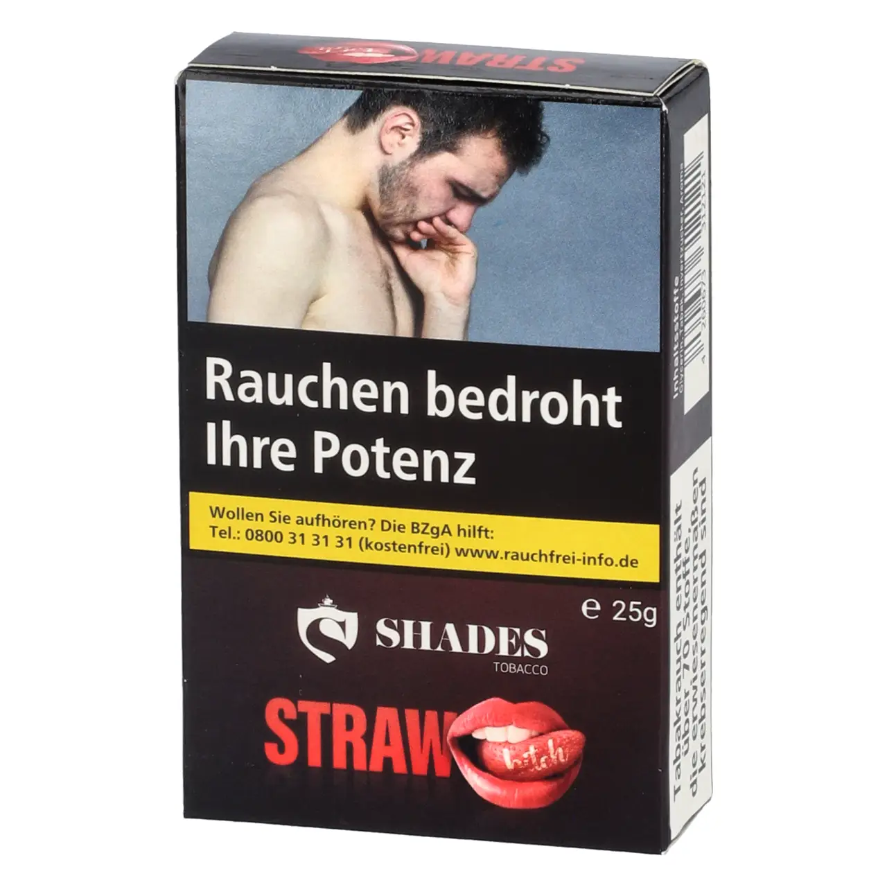 Shades Tobacco kühle Erdbeere (Straw Bitch) Shisha Tabak, 25g Shades Shisha Tabak Straw Bitch - kühle Erdbeere - 25g