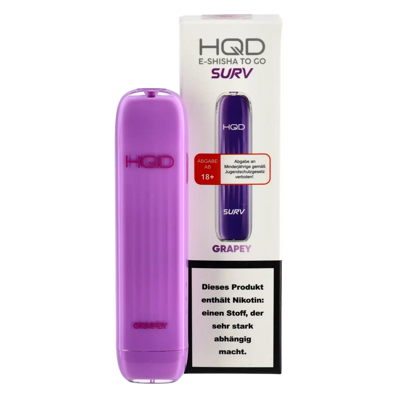 HQD Surv Traube (Grapey) Einweg E-Shisha, 2ml Grapey - HQD Surv Einweg Vape