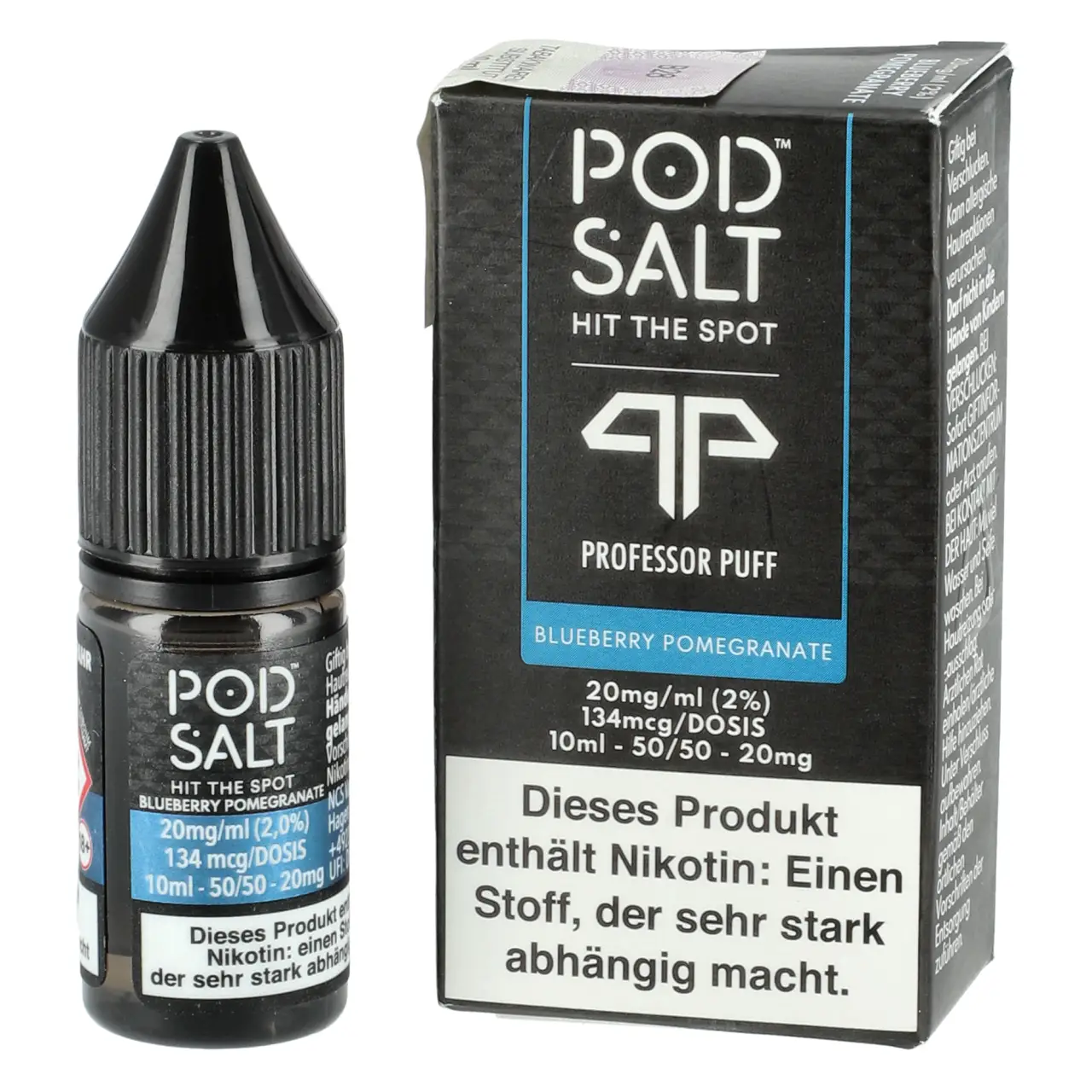 Pod Salt Fusion Blaub. Granatapfel (Professor Puff - Blueberry Pomegranate) Nikotinsalz Liquid, 10ml Professor Puff - Blueberry Pomegranate - Pod Salt Fusion Nikotinsalz Liquid 10ml