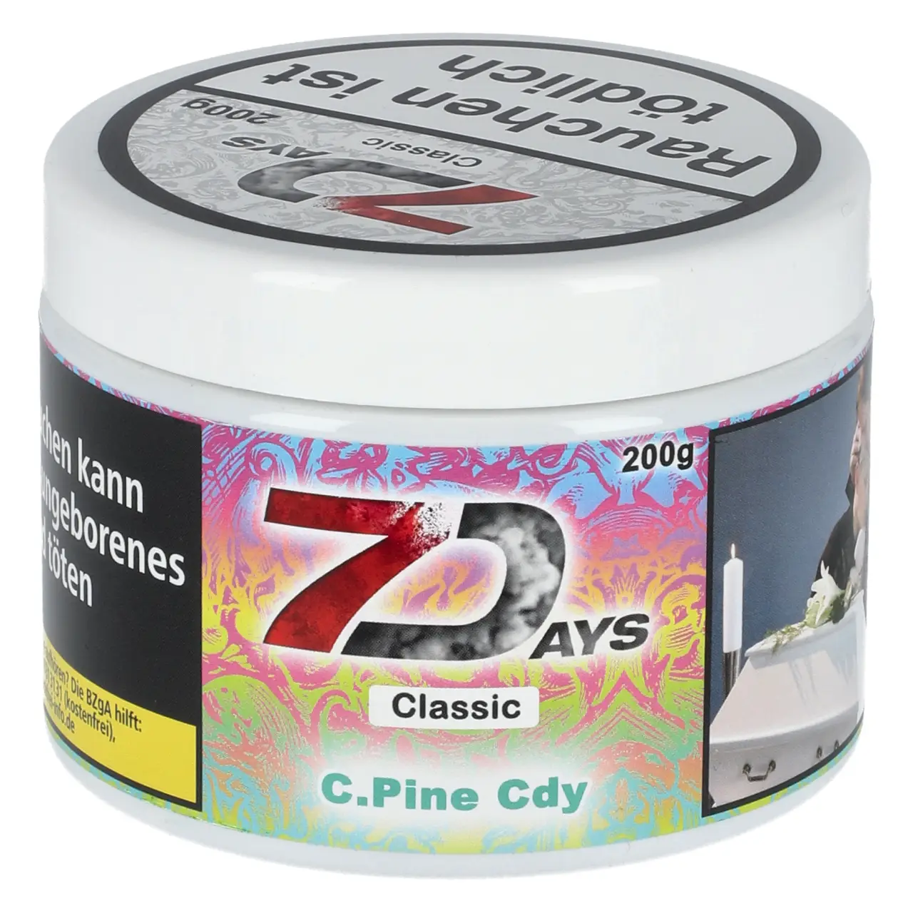 7 Days Classic Ananas Eisbonbon (C.Pine Cdy) Shisha Tabak, 200g 7 Days Classic C.Pine Cdy Shisha Tabak 200g Dose