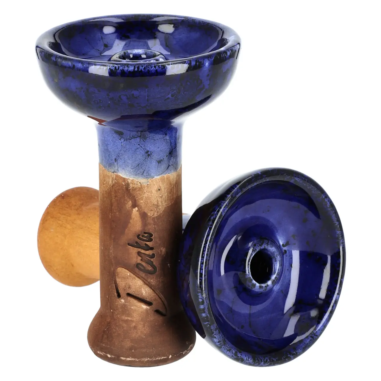 Denka Bowl Einloch Phunnel Blau-Schwarz von Vorne