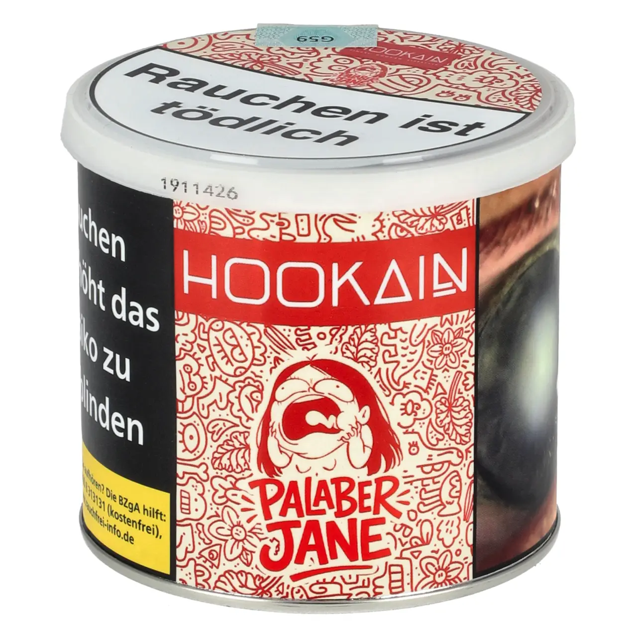 Hookain Rhabarber Vanille (Palaber Jane) Shisha Tabak, 200g Hookain Palaber Jane Shisha Tabak 200g Dose