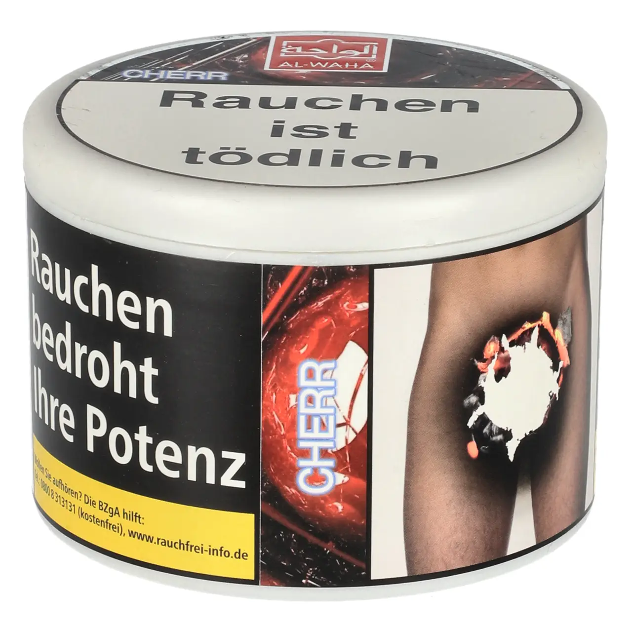 Al Waha Cherr - Kirsche - Shisha Tabak, 200g Al Waha Cherr Shisha Tabak 200g Dose