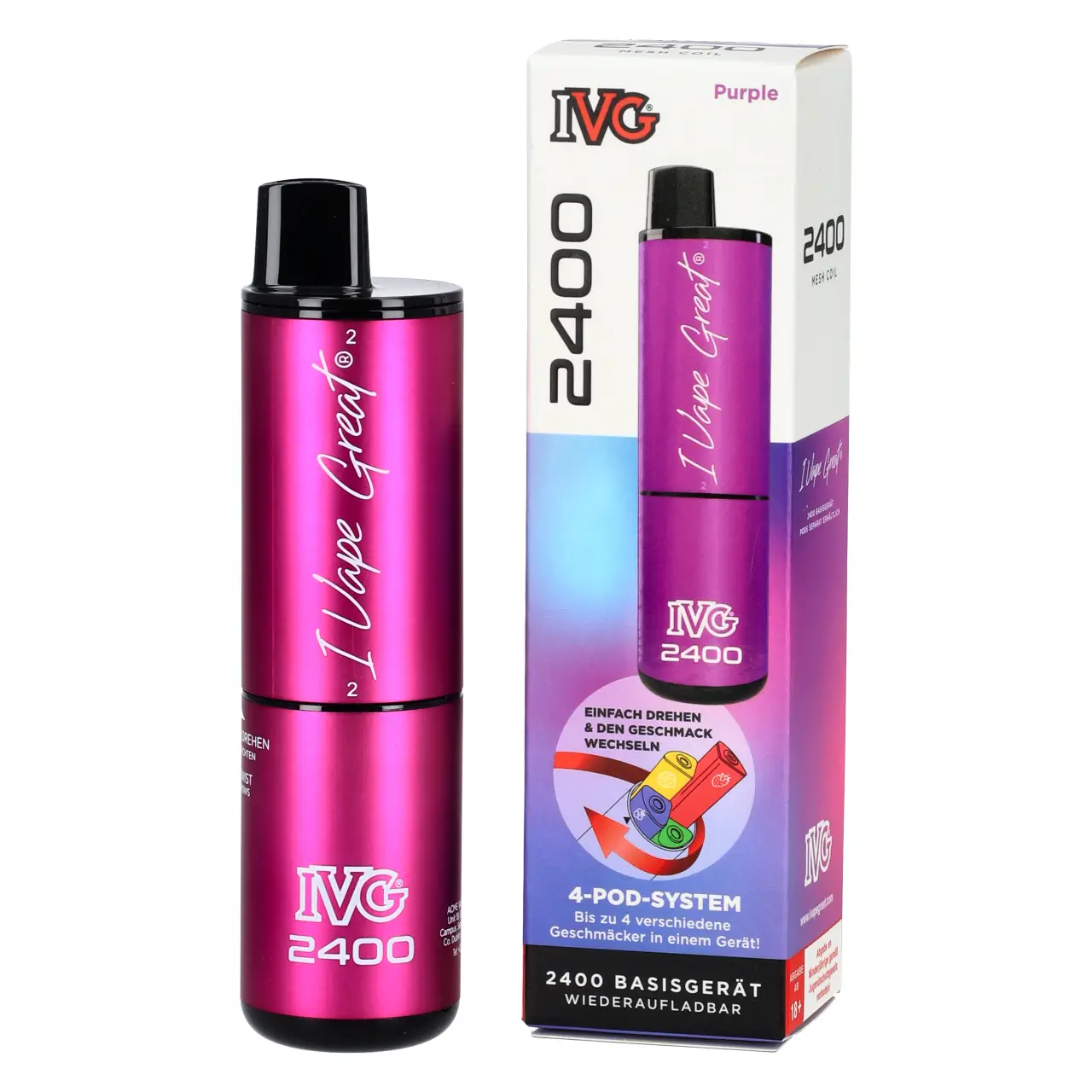 IVG 2400 Basisgerät für 4 Pods - Purple