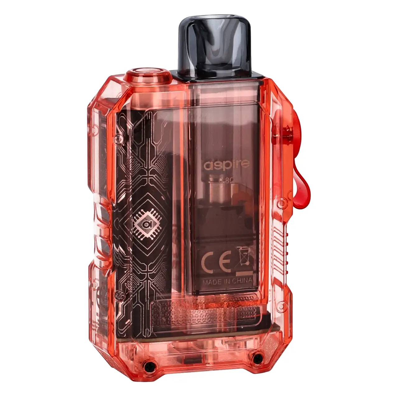 Aspire Gotek X E-Zigarette Transparent Orange - hinten