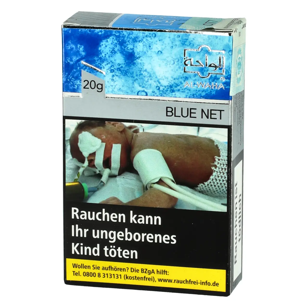 Al Waha Shisha Tabak Blue Net - Blaubeere Minze