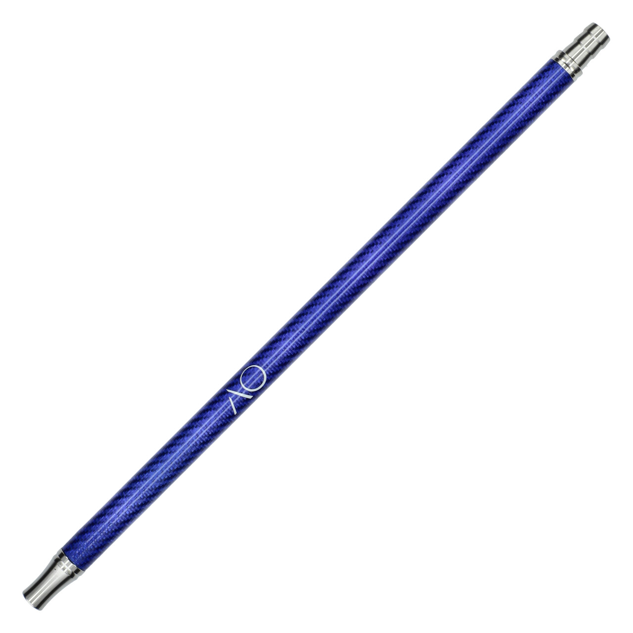 AO Carbon-Mundstück Blau, Edelstahl V2A, 37,5 cm