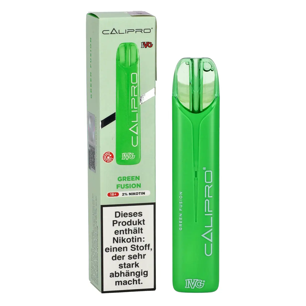 IVG Calipro grüner Apfel Limette (Green Fusion) Einweg Vape Green Fusion - IVG Calipro Einweg Vape Mesh-Coil