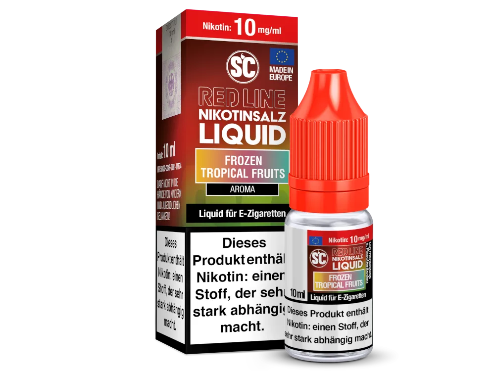 SC Red Line Litschi Aloe-Vera (Frozen Tropical Fruits) Nikotinsalz Liquid, 10ml SC Red Line Frozen Tropical Fruits Liquid