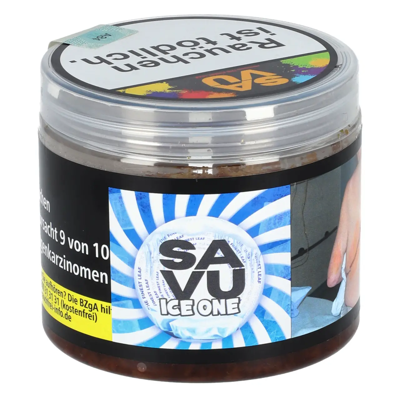 SAVU Tabak Ice One - Eisbonbon - Shisha Tabak 200g SAVU Ice One Shisha Tabak - 200g Dose