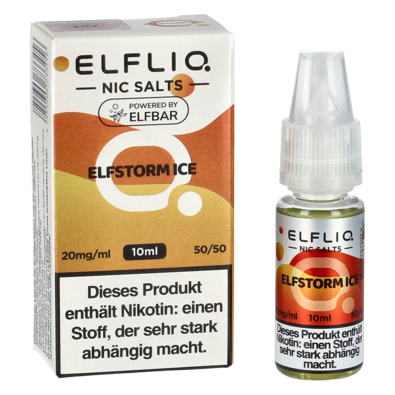 Elfstorm Ice - Elfliq by Elfbar Nikotinsalz Liquid für Mehrweg Vape - 10ml