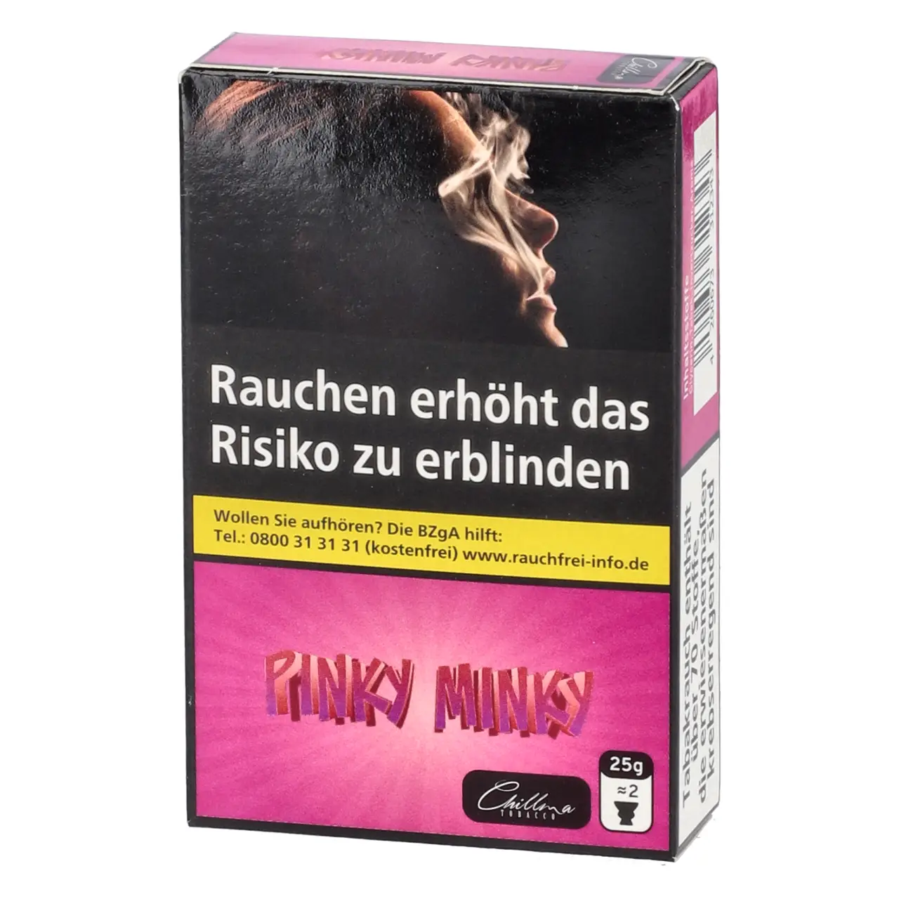 Chillma Shisha Tabak Pinky Minky - Grapefruit Limette Maracuja - 25g