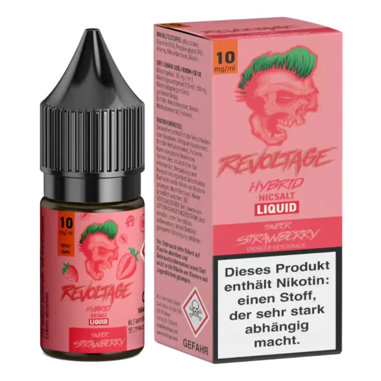 Super Strawberry - Revoltage Hybrid Nicsalt Liquid 10ml