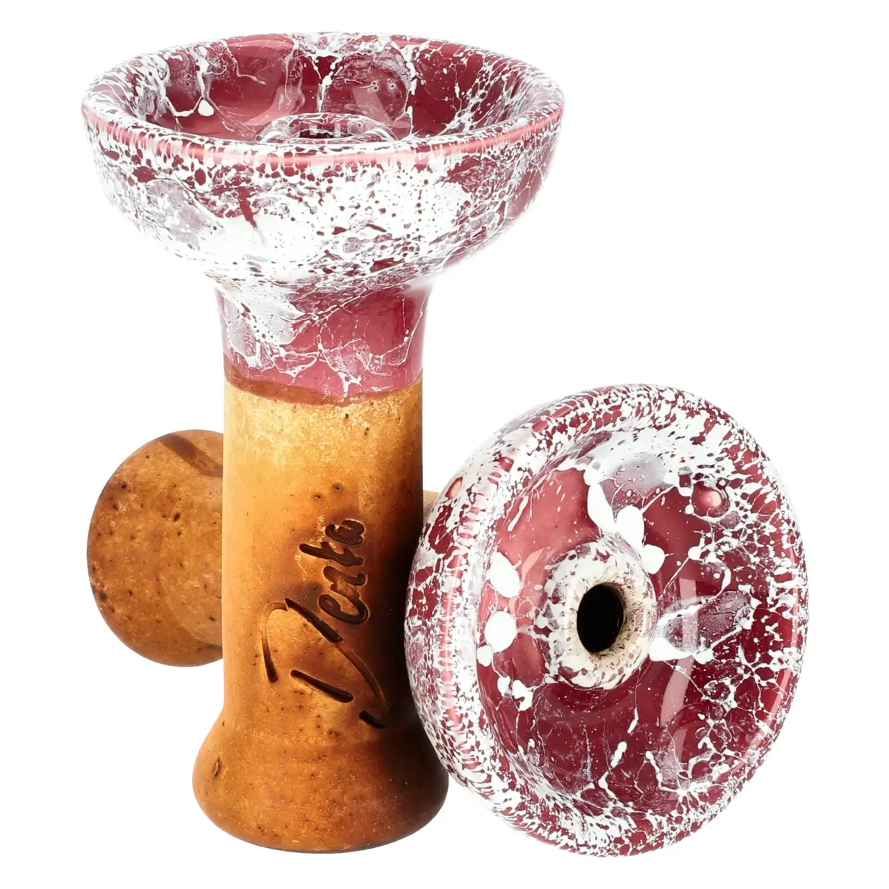 Denka Bowl Einloch Phunnel Violett-Weiß von Vorne