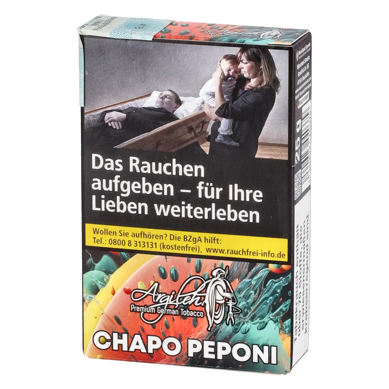 Argileh Melone Ice (Chapo Peponi) Shisha Tabak, 20g Argileh Shisha Tabak Chapo Peponi - Melone Ice - 20g