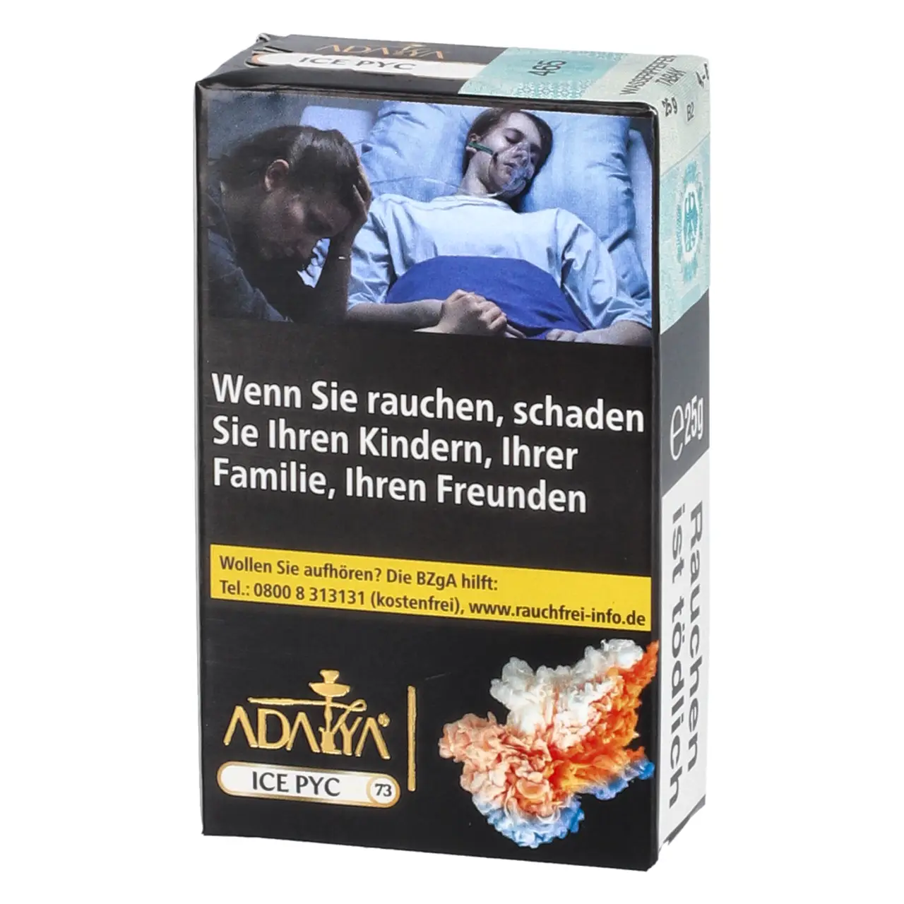 Adalya Tabak Ice Pyc - Pfirsich Ice - Shisha Tabak 25g Adalya Shisha Tabak Ice Pyc - kühler Pfirsich - 25g