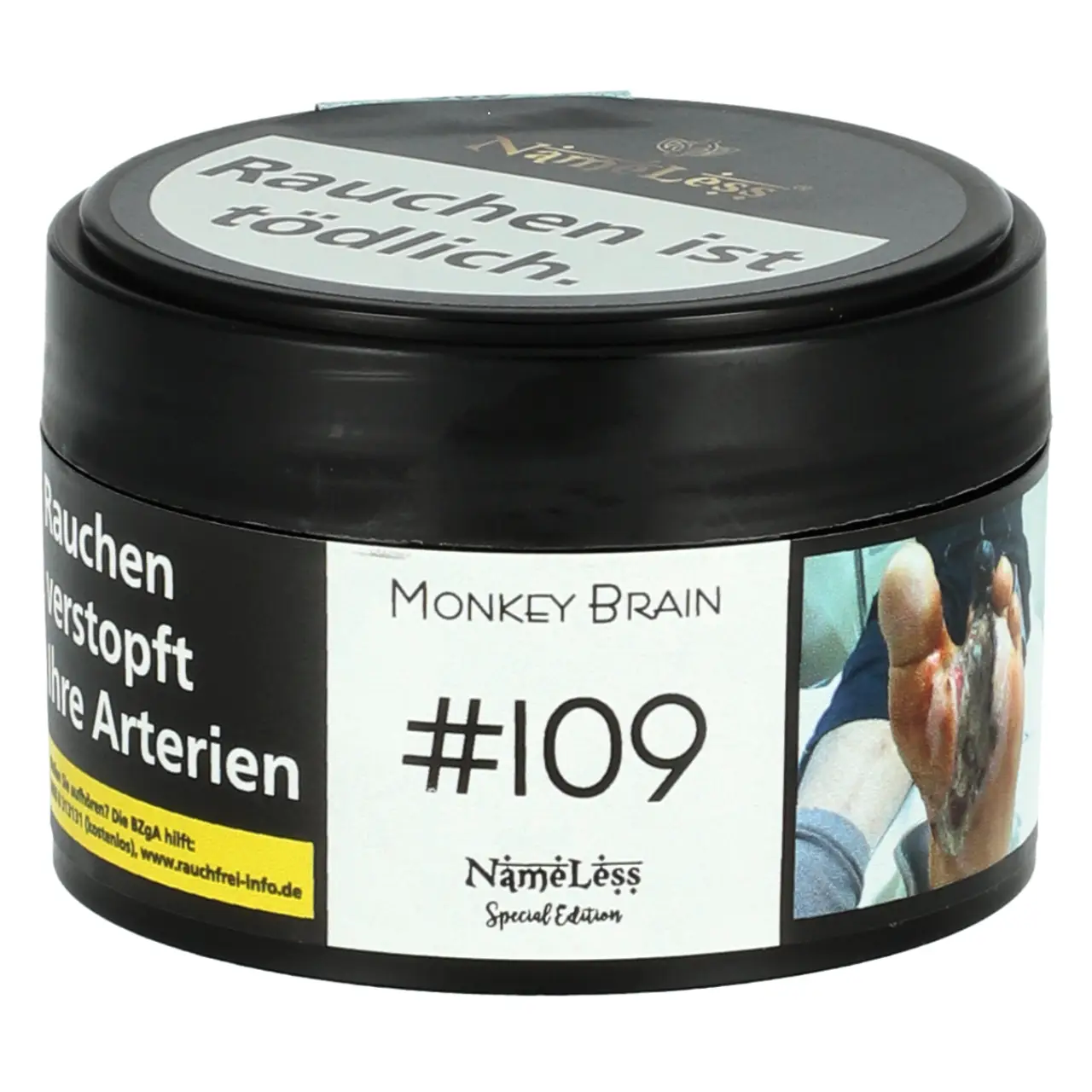 NameLess Cola Limette (Monkey Brain #109) Shisha Tabak, 25g Nameless Shisha Tabak Monkey Brain - Cola Limette - 25g