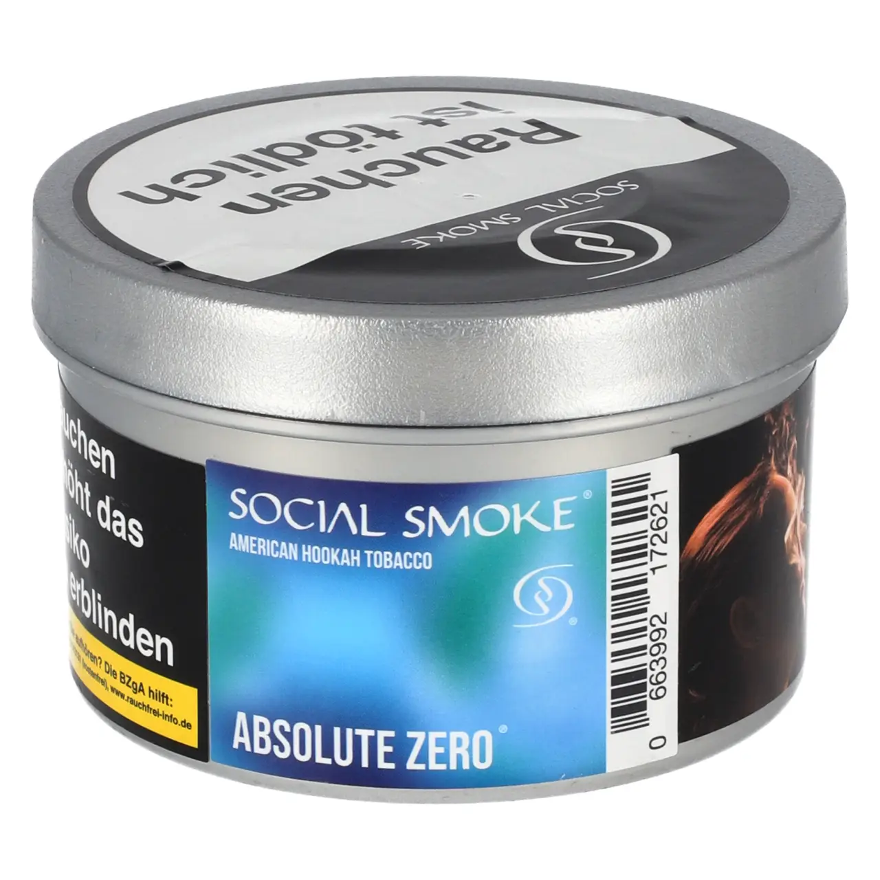 Social Smoke Absolute Zero Shisha Tabak 200g