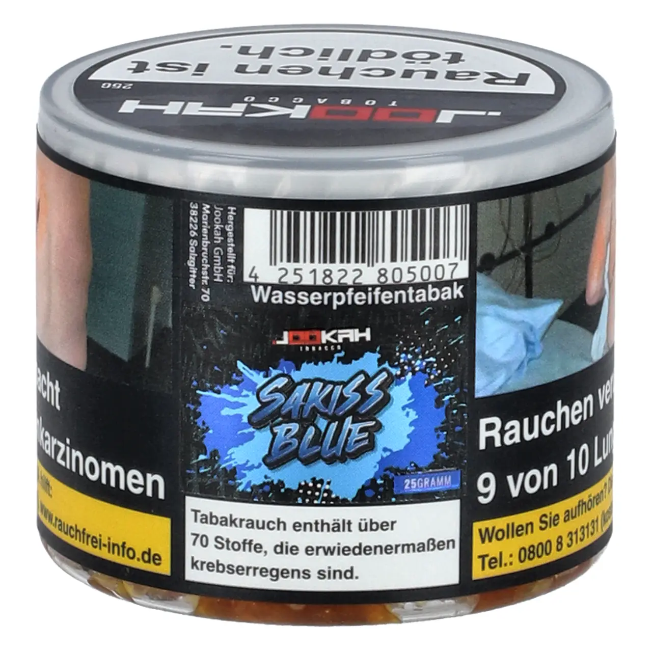 Jookah Tobacco türkischer Kaugummi Blaubeere (Sakiss Blue) Shisha Tabak, 25g Jookah Shisha Tabak Sakiss Blue - türkischer Kaugummi Blaubeere - 25g