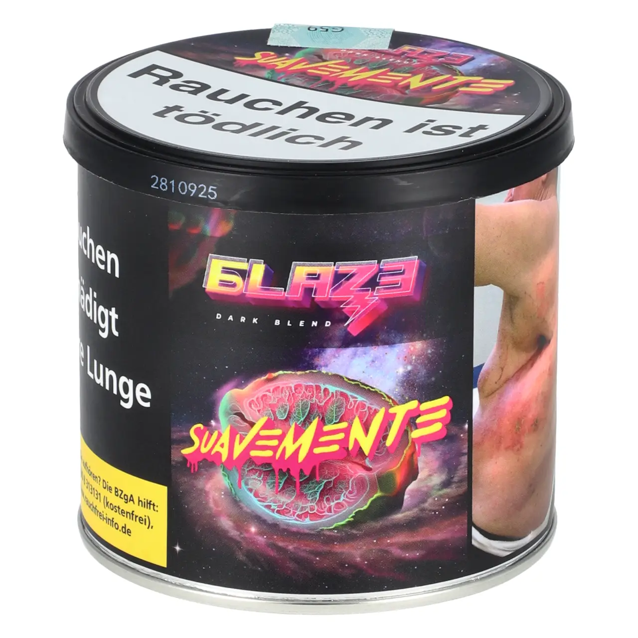 Blaze Tabak Suavemente - Grüner Tee Guave - Dark Blend 200g Blaze Suavemente Dark Blend Shisha Tabak