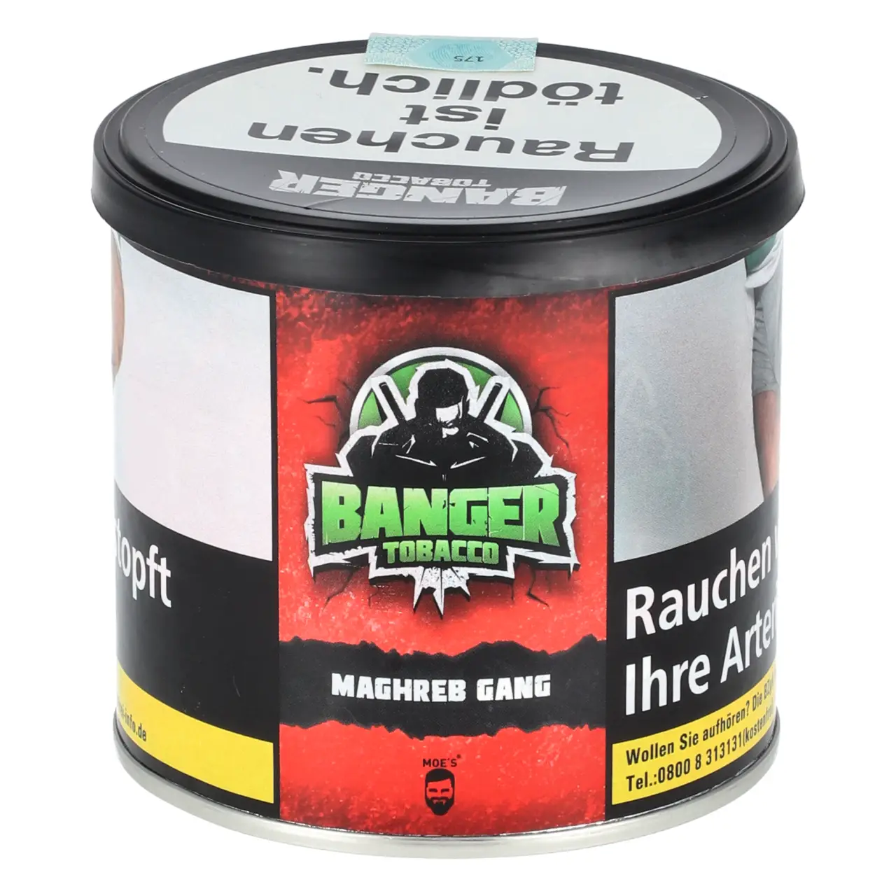Banger Tobacco Erdbeere Apfel (Maghreb Gang) Shisha Tabak, 200g Banger Tobacco Maghreb Gang Shisha Tabak 200g Dose