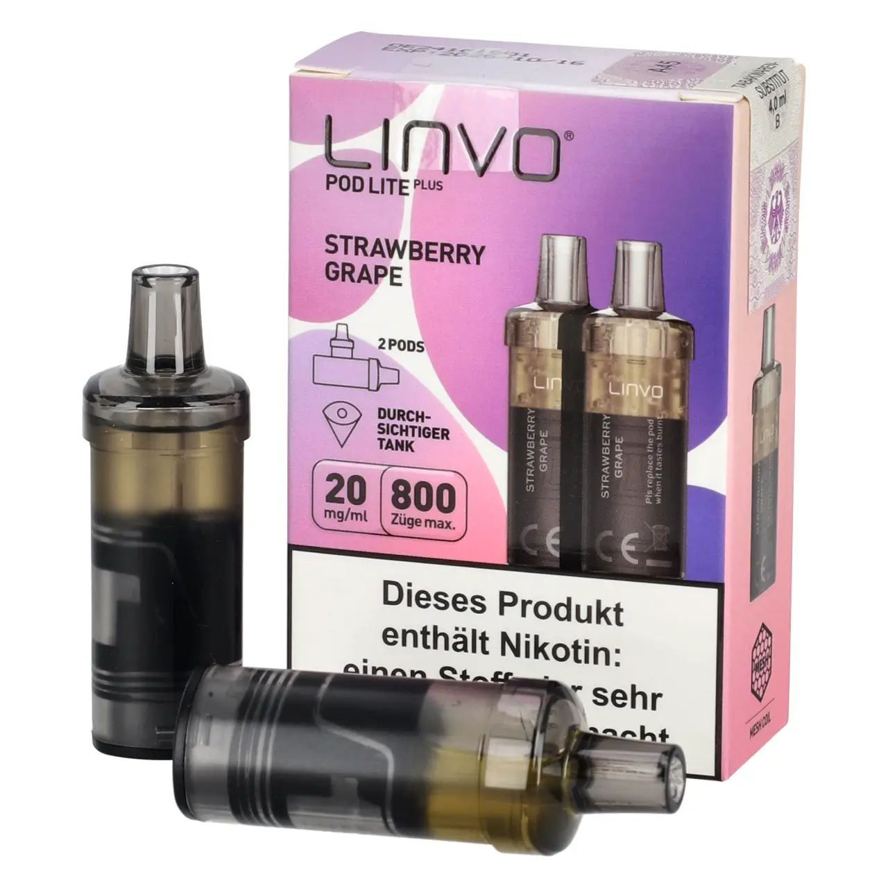 Strawberry Grape - Linvo Pod Lite Plus Prefilled Pod - 2er Packung