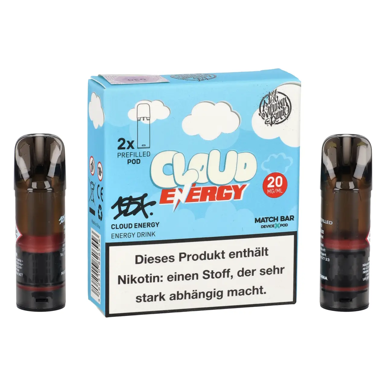 187 Pods Cloud Energy im 2er Pack