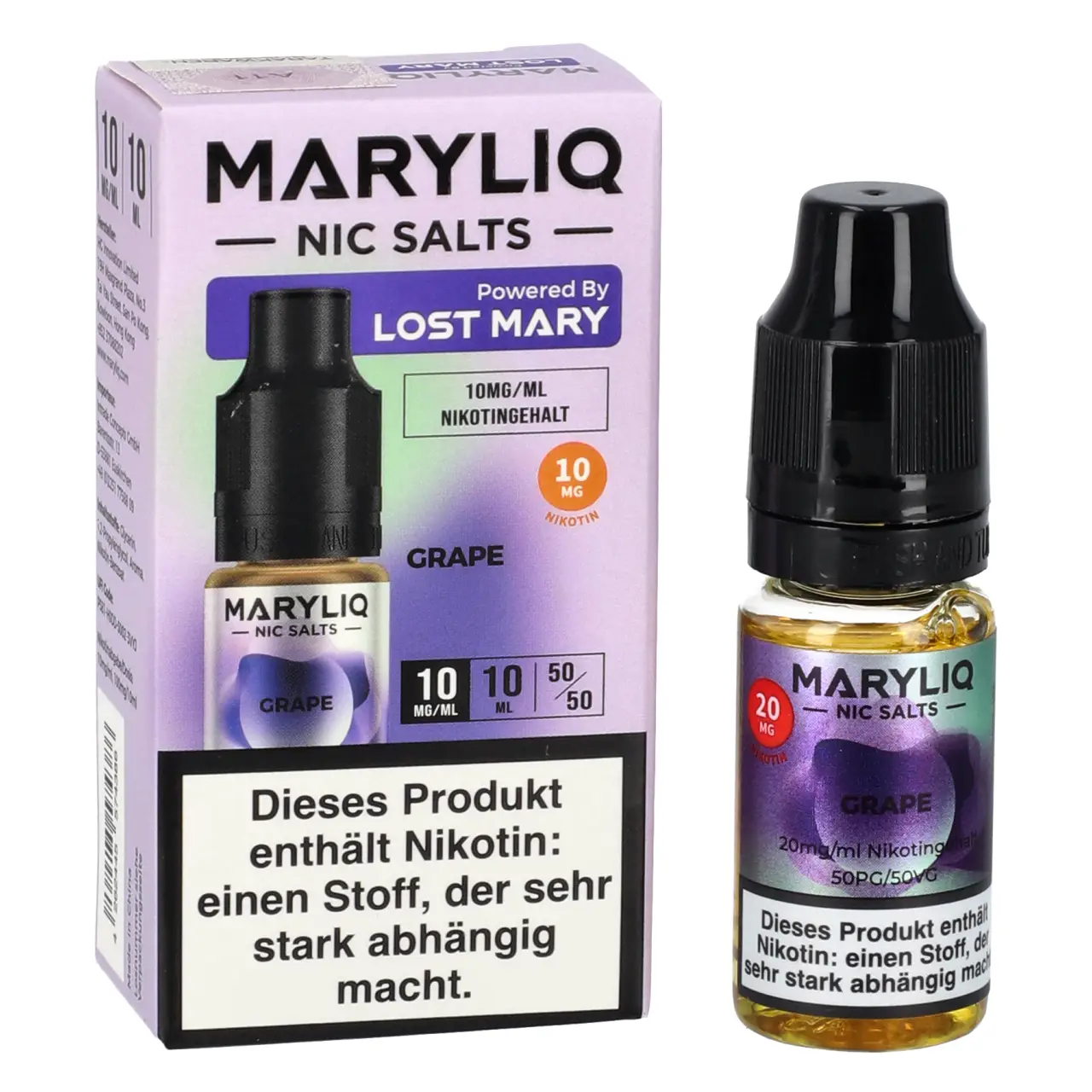 Maryliq Traube (Grape) Nikotinsalz Liquid, 10ml Maryliq Grape Nikotinsalz Liquid 10ml