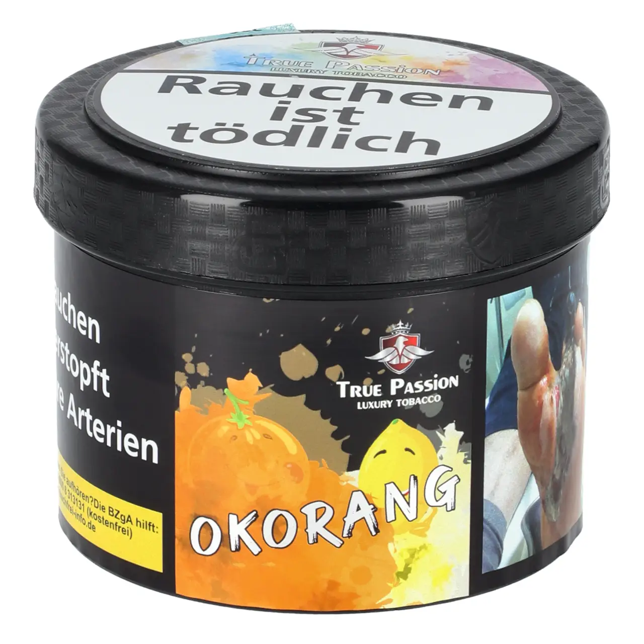 True Passion Tabak Okorang - Holunder Limette Orange - Shisha Tabak 200g True Passion Okorang Shisha Tabak 200g Dose