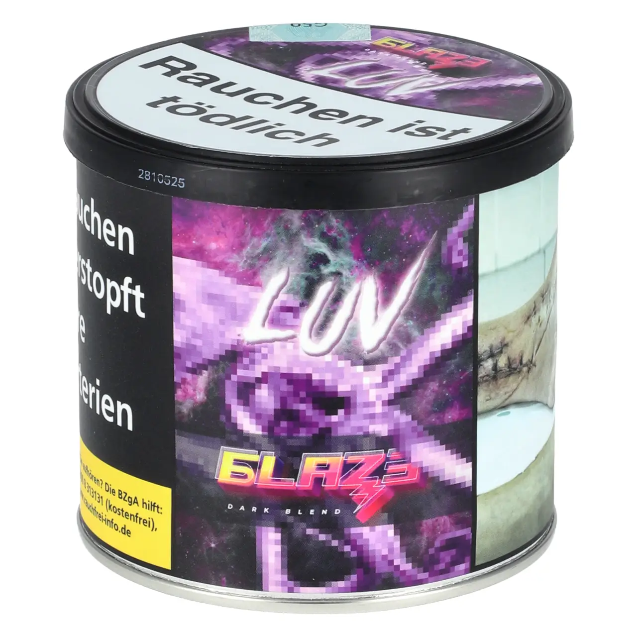 Blaze Tabak Luv - Kirsche Blaubeere Ice - Dark Blend 200g Blaze Luv Dark Blend Shisha Tabak