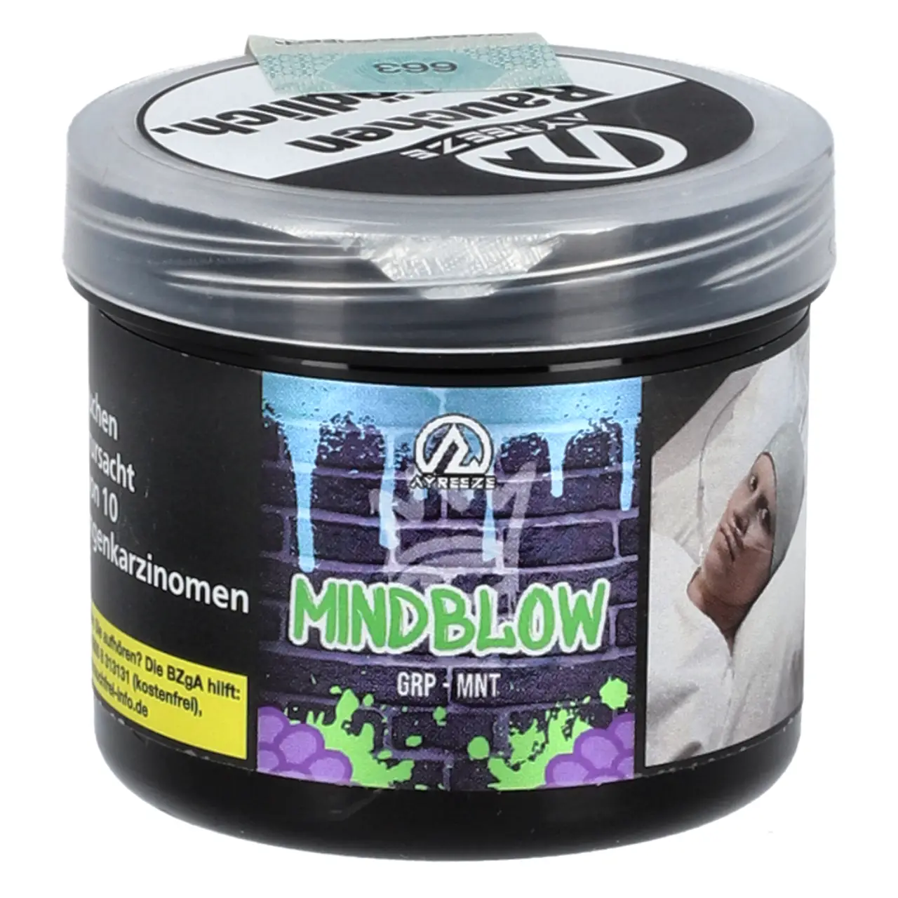 Ayreeze Traube Minze (Mindblow) Shisha Tabak, 25g Ayreeze Shisha Tabak Mindblow - Traube Minze - 25g