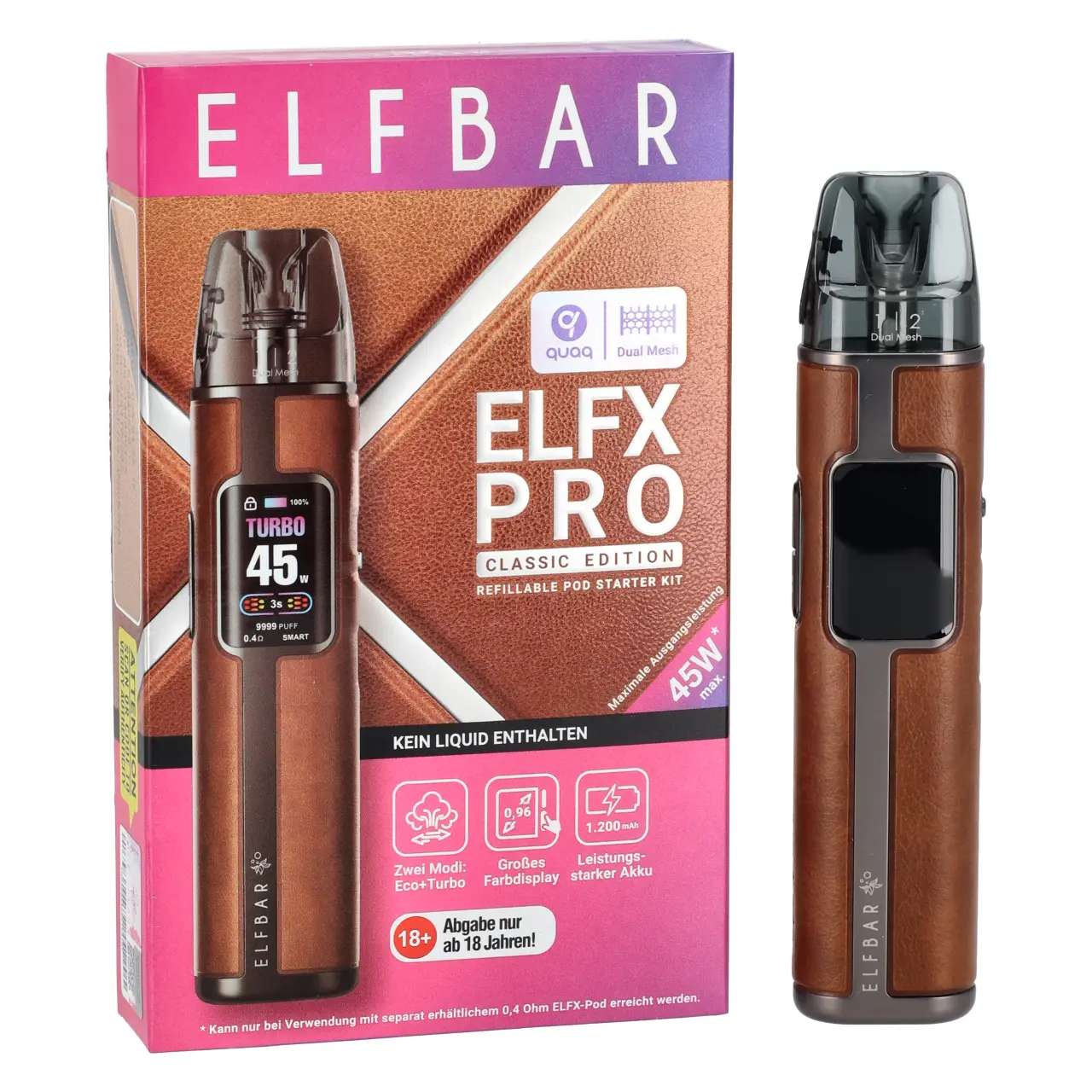 Elfbar Elfx Pro E-Zigarette in Braun