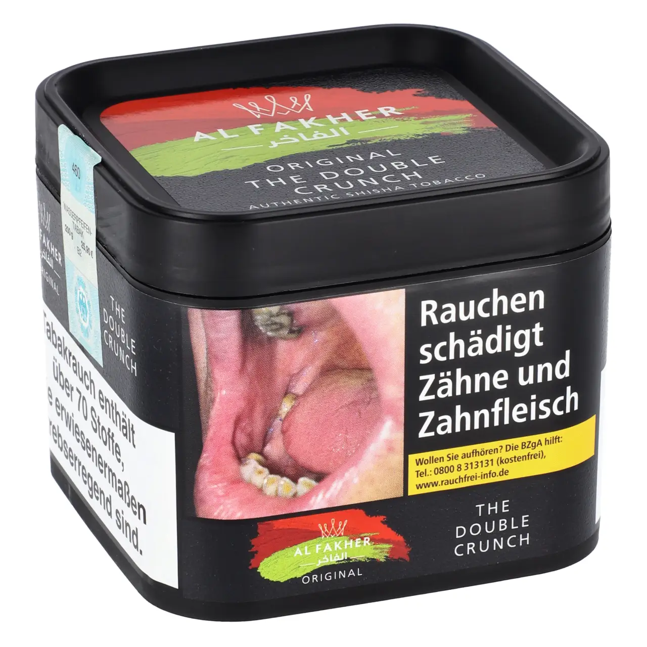 Al Fakher Doppelapfel Shisha Tabak The Double Crunch - 200g Dose Al Fakher Doppelapfel Shisha Tabak The Double Crunch - 200g Dose