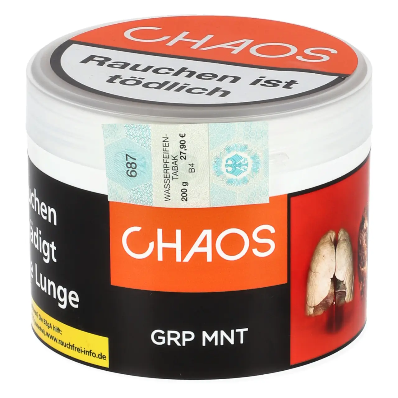 Chaos Grp Mnt Shisha Tabak 200g Chaos Grp Mnt Shisha Tabak 200g