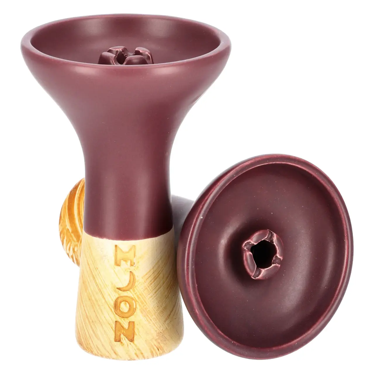 Moon Phunnel Matt Violet Tabakkopf Einloch Moon Phunnel Tabakkopf Matt Violet von Vorne