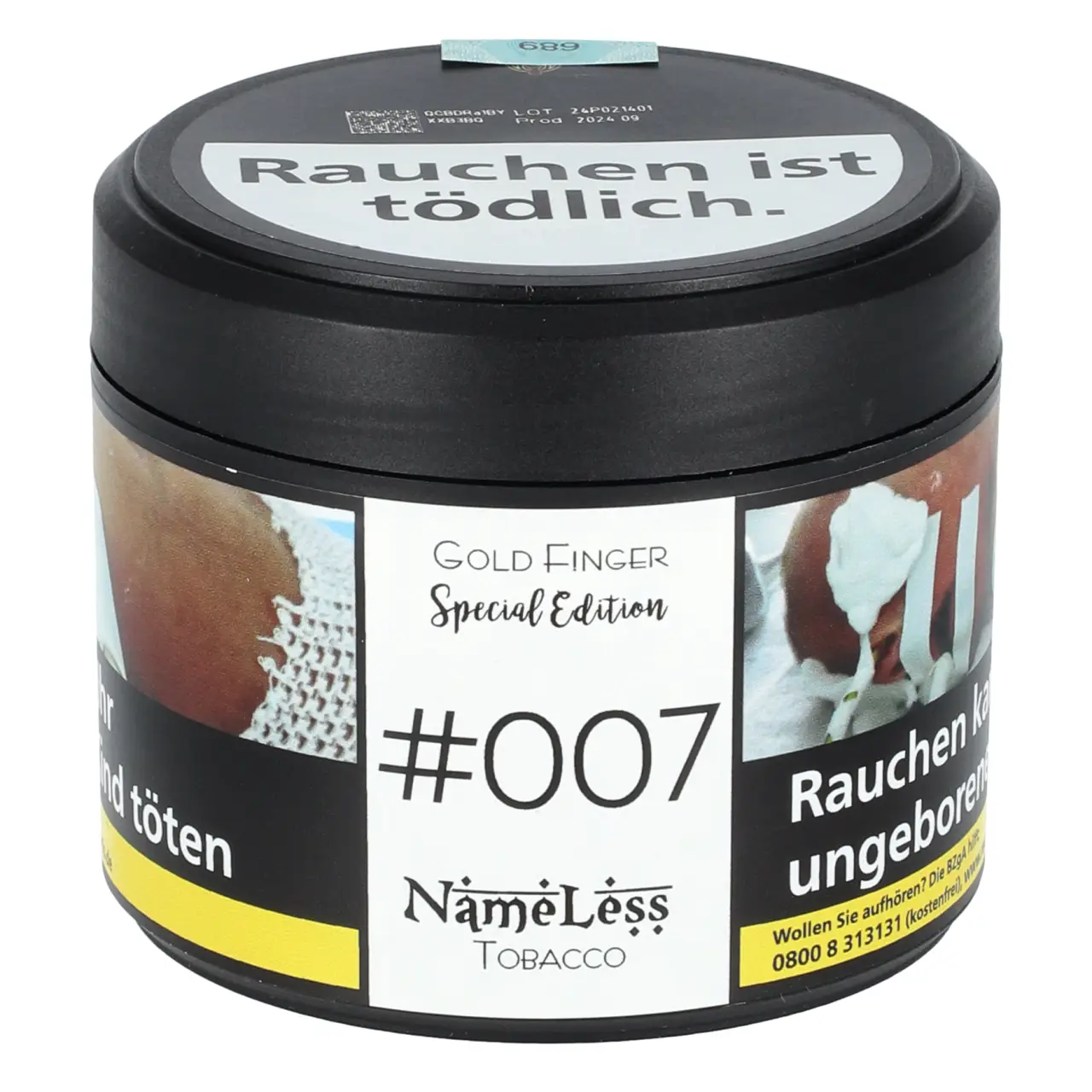 Gold Finger Shisha Tabak von NameLess in der 200g Dose