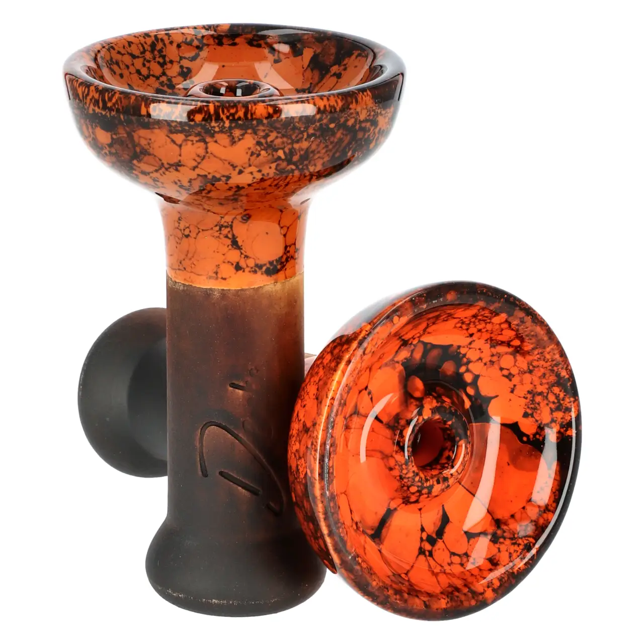 Denka Bowl Einloch Phunnel Orange-Schwarz von Vorne
