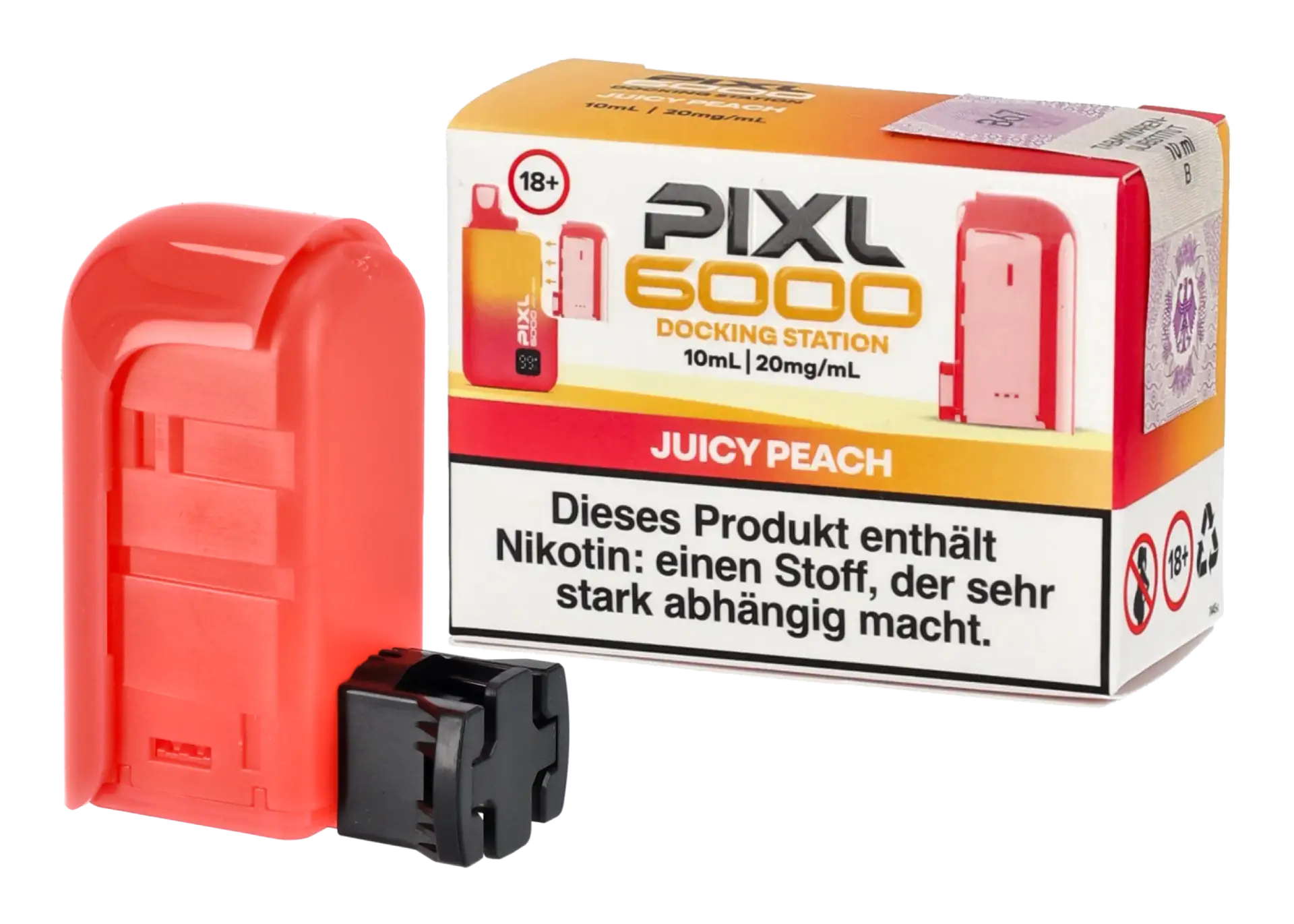 Pixl 6000 Docking Station Juicy Peach mit Verpackung