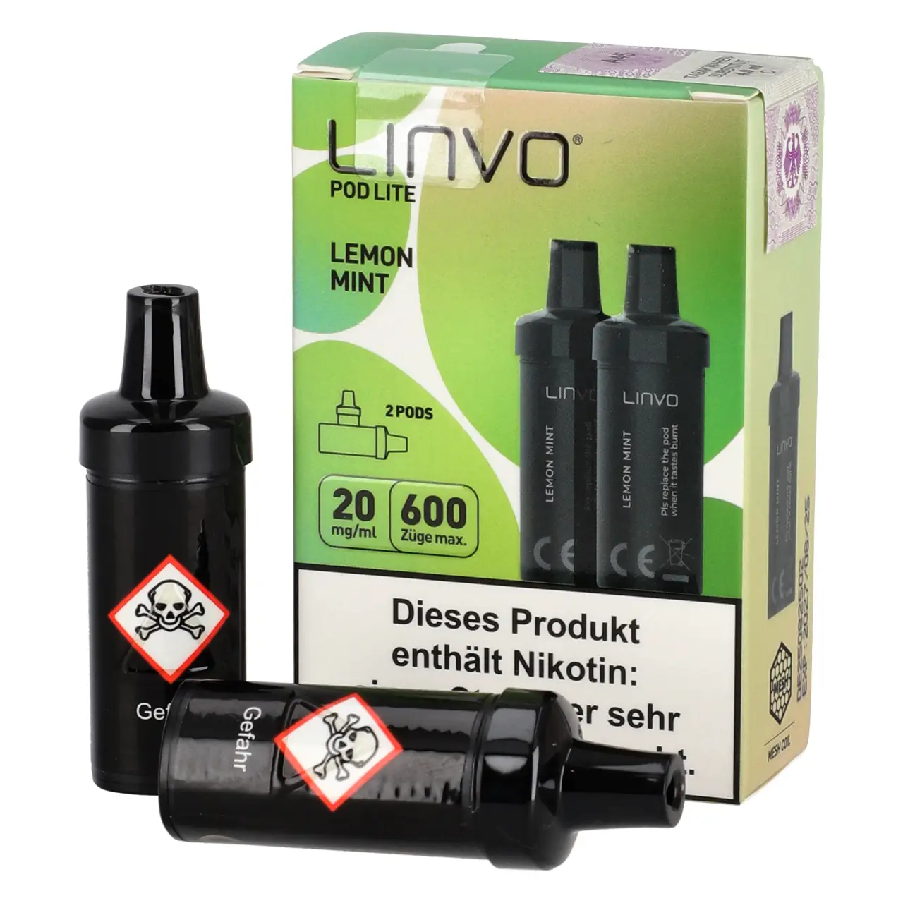 Lemon Mint - Linvo Pod Lite Prefilled Pod - 2er Packung