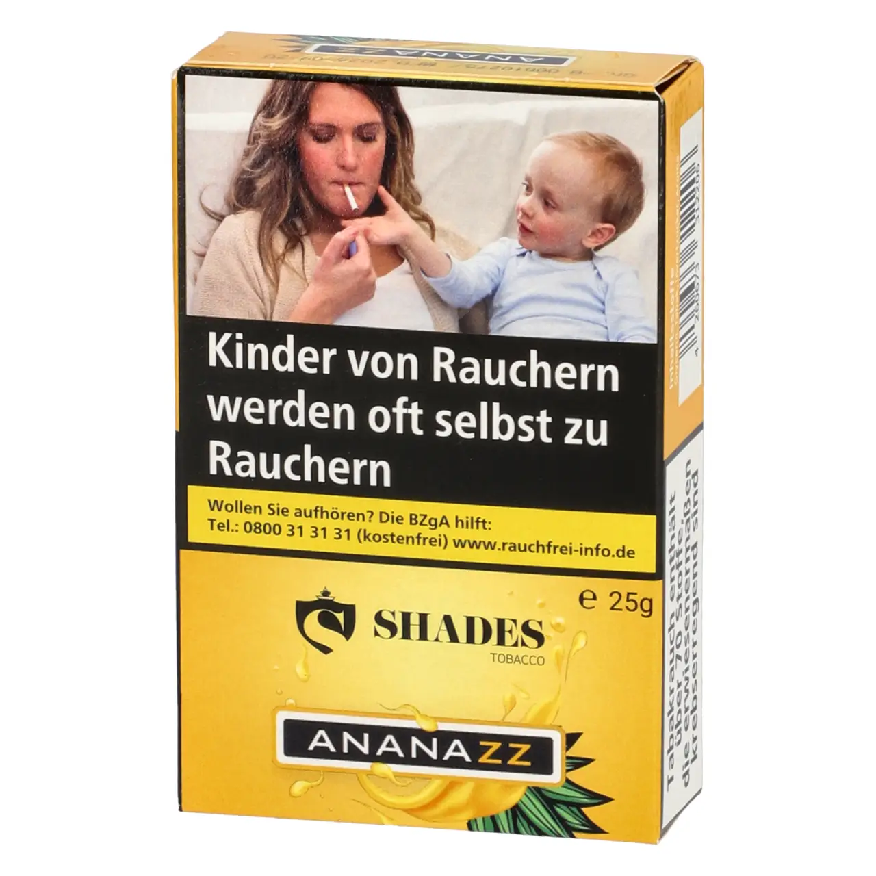 Shades Tobacco Ananas (Ananazz) Shisha Tabak, 25g Shades Shisha Tabak Ananazz - Ananas - 25g
