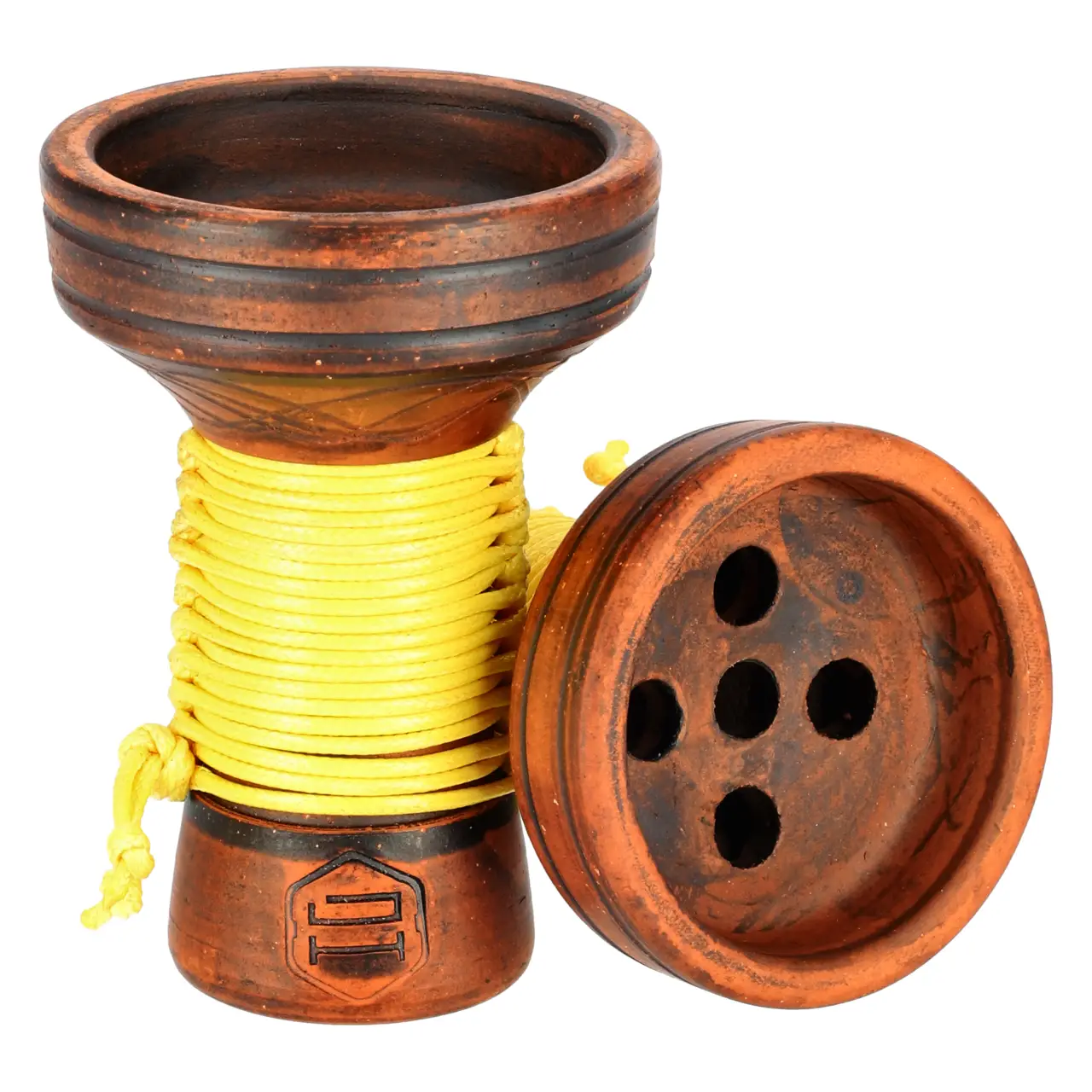 Japona Hookah Killer Bowl Yellow Tabakkopf Mehrloch Japona Hookah Killer Bowl Yellow von Vorne