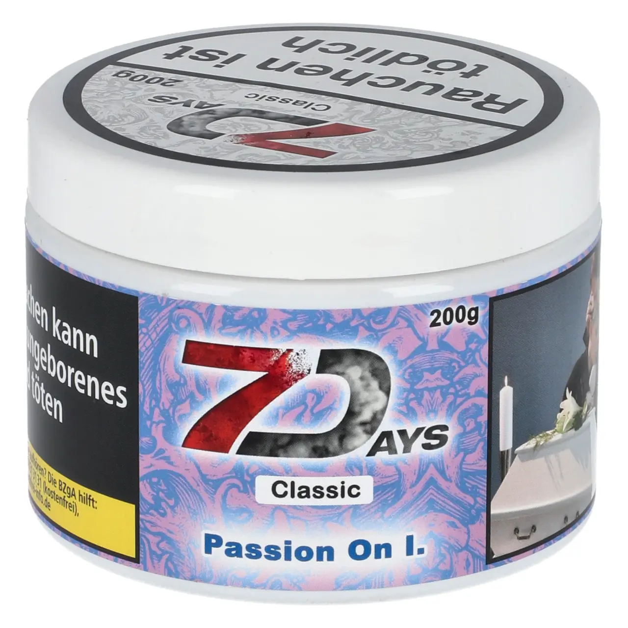 7 Days Classic Passion On Ice Shisha Tabak 200g Dose