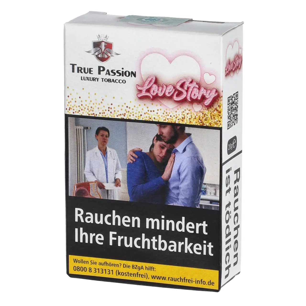 True Passion Tabak Love Story - Maracuja Melone Erdbeere - Shisha Tabak 20g True Passion Shisha Tabak Love Story - 20g