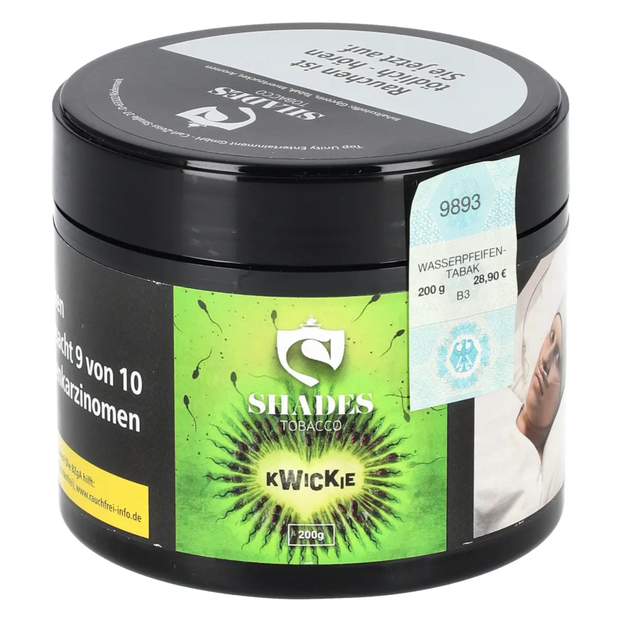 Shades Tobacco Kwickie Shisha Tabak 200g