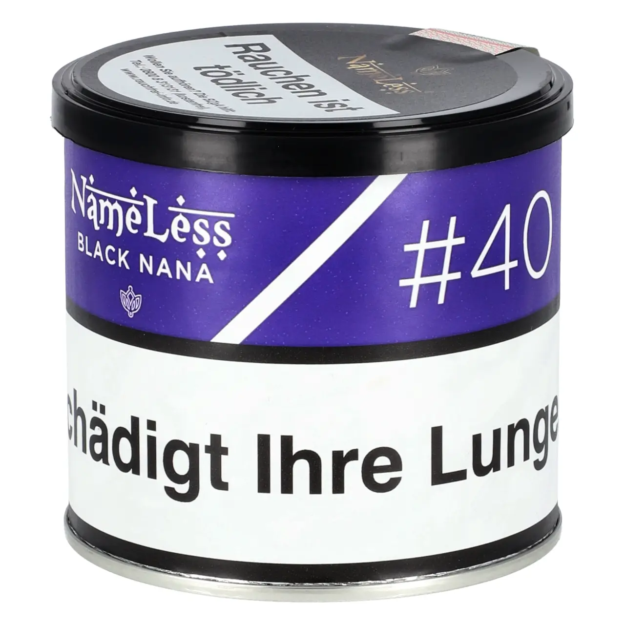 NameLess schwarze Traube Minze (Black Nana) Pfeifentabak, 65g Nameless Pfeifentabak Black Nana - schwarze Traube Minze - 65g
