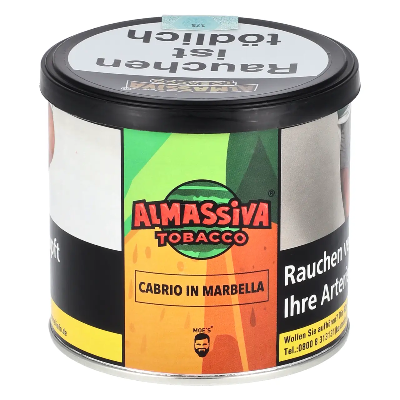 200g Dose Almassiva Shisha Tabak Cabrio in Marbella 200g Dose Almassiva Shisha Tabak Cabrio in Marbella