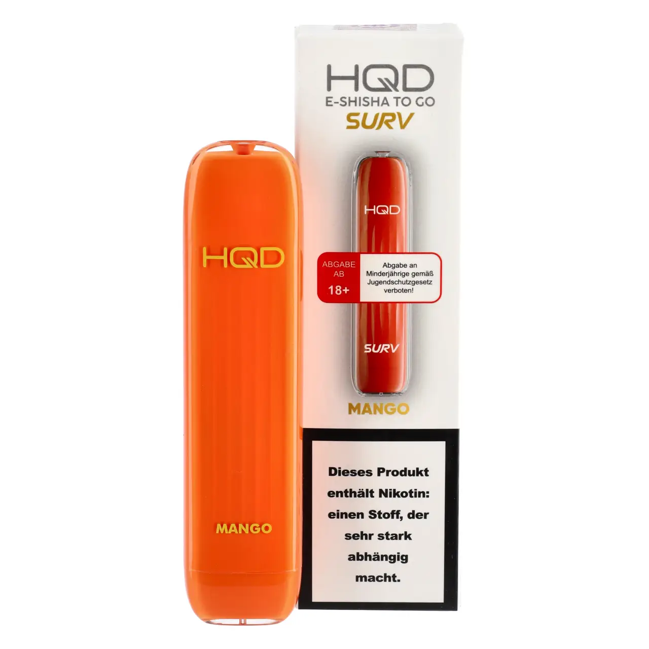 HQD Surv Mango Ice (Mango) Einweg E-Shisha, 2ml Mango - HQD Surv Einweg Vape