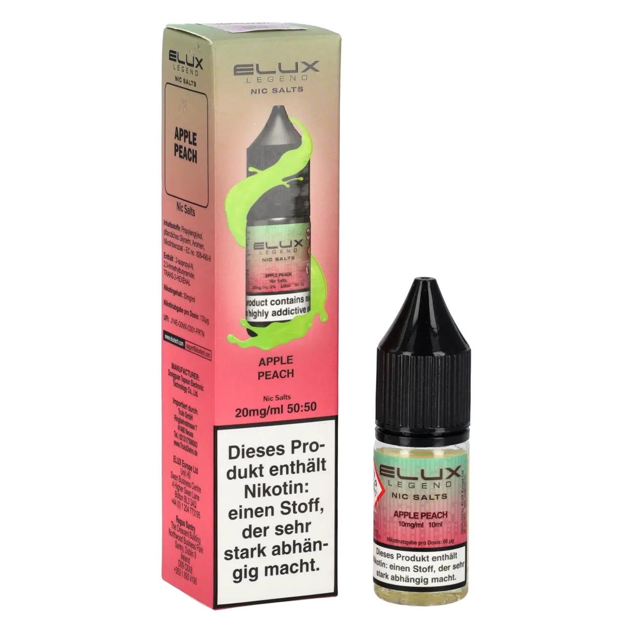 Elux Legend Apple Peach - Apfel Pfirsich - Nikotinsalz Liquid 10ml