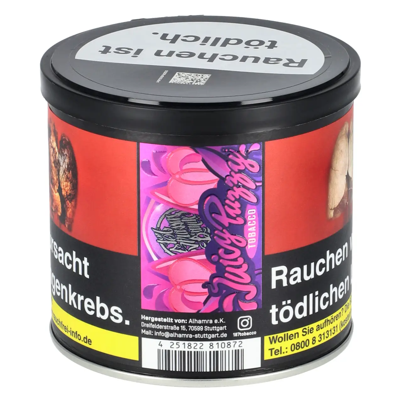 187 Tabak Juicy Puzzy - Zitrone Blaubeere Honig - Shisha Tabak 200g 187 Tabak Juicy Puzzy 200g Dose