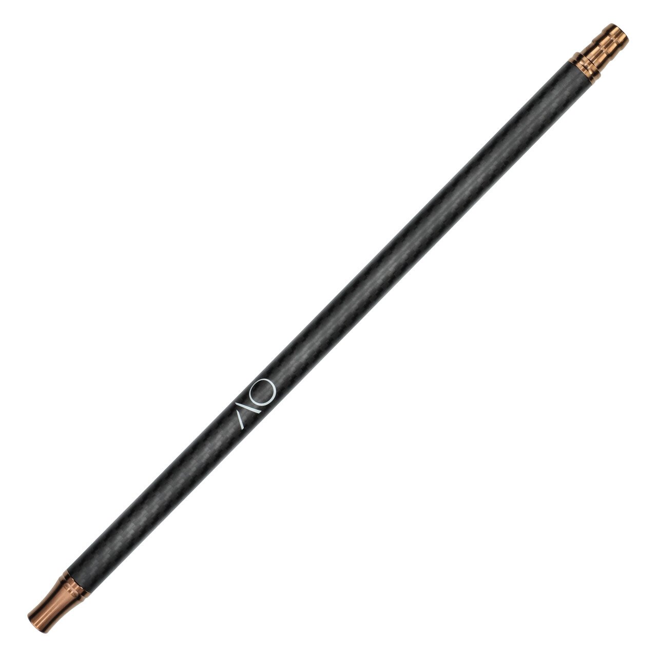 SHWD14467 AO Carbon-Mundstück Rose Gold Schwarz Matt, Edelstahl V2A, 37,5 cm